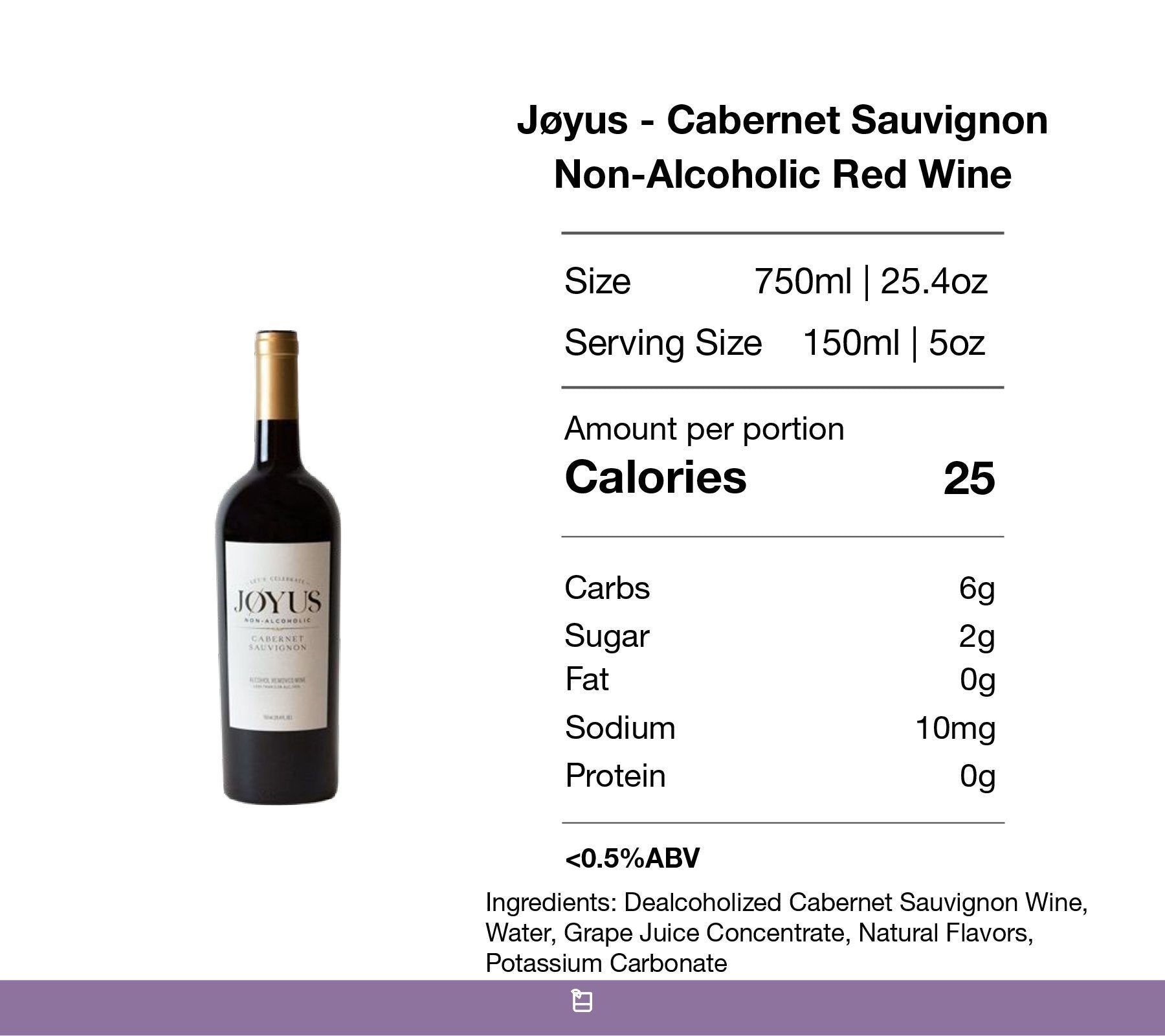 Jøyus - Cabernet Sauvignon - Non-Alcoholic Red Wine