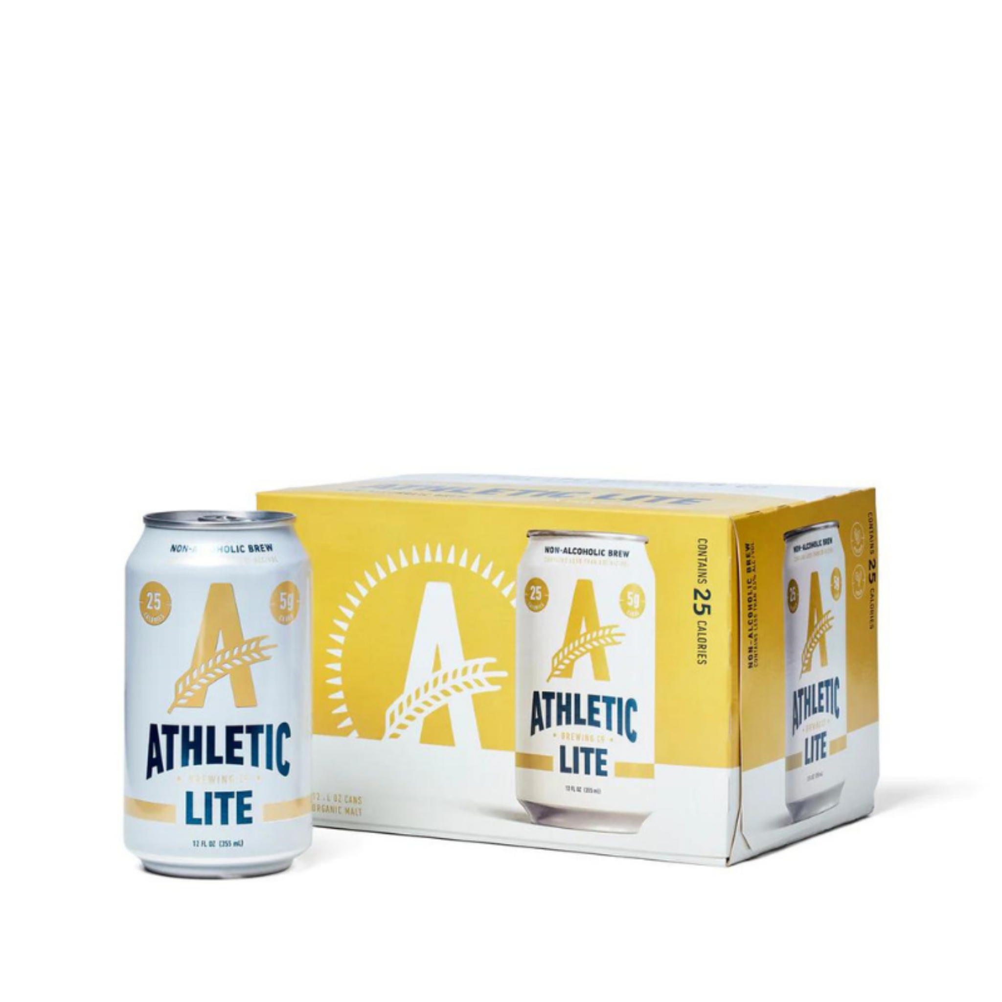 Athletic Brewing Athletic Lite Non-Alcoholic Light Beer 6-pack