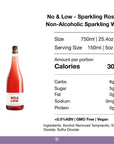 No & Low - Sparkling Rosé - Non-Alcoholic Sparkling Wine