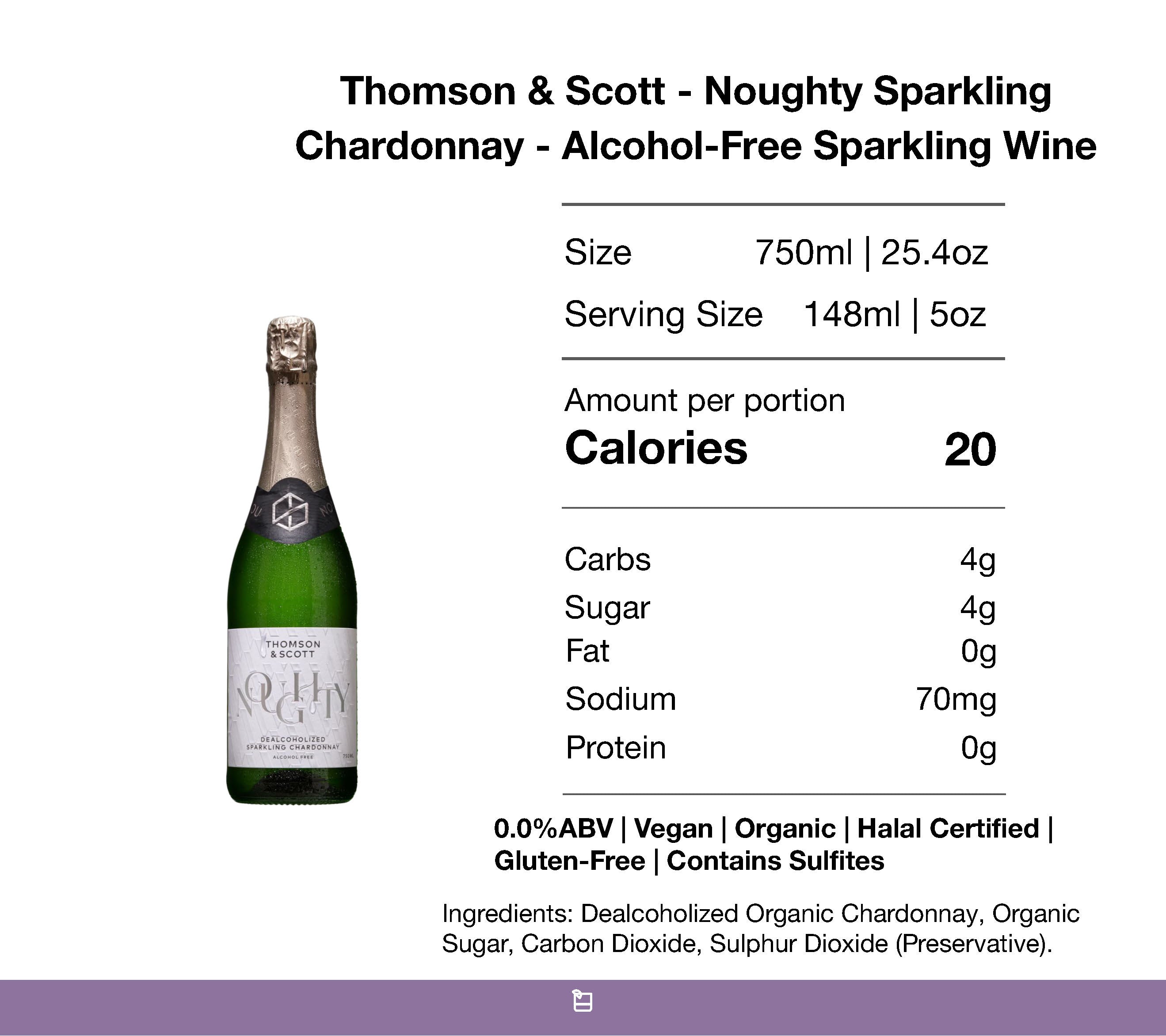 Buy Noughty Sparking Chardonnay