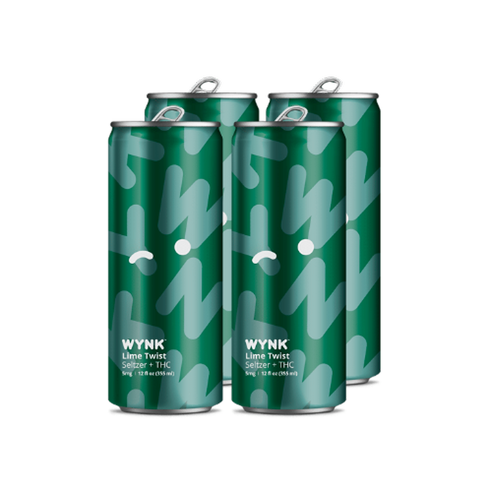 WYNK - THC-infused Seltzer - Lime Twist Fizz 4 pack 12oz